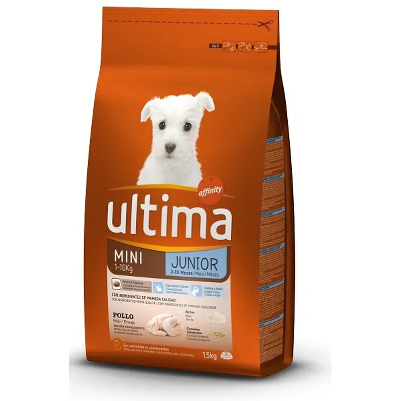 Ultima Pienso Dog Mini Junior, 1,5 kg