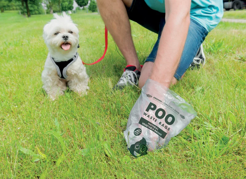 POO Dog Waste Bags - Vegetable Based - Mint Scented (120 bags)