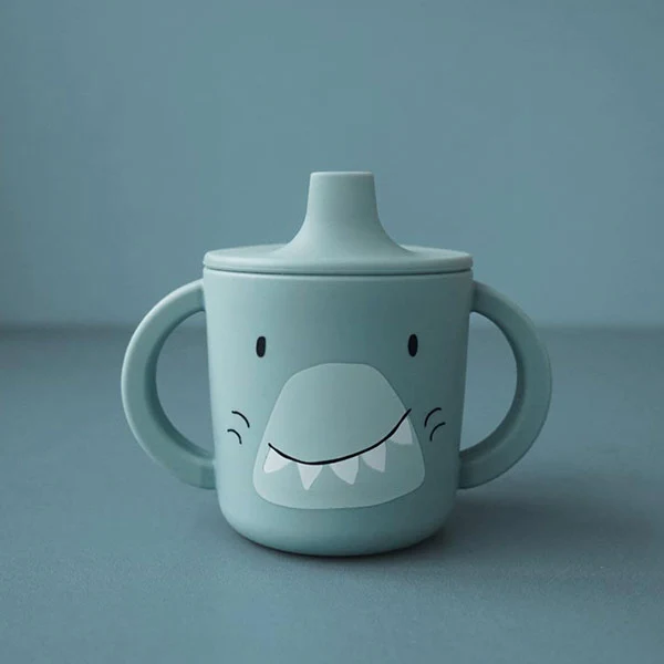 Taza Trixie Tiburón Silicona Asas