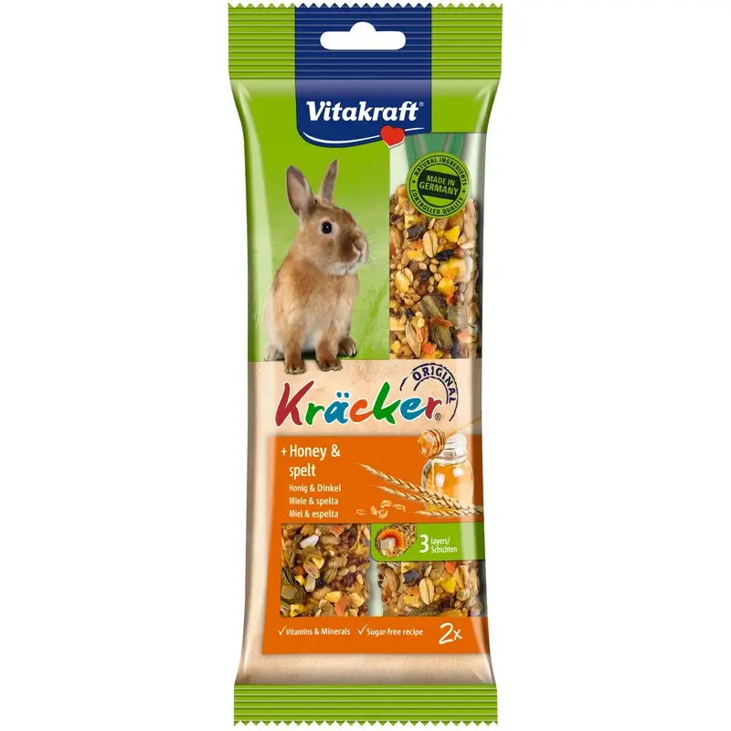Vitakraft Barritas Conejo Enano Miel 5x2 unidades