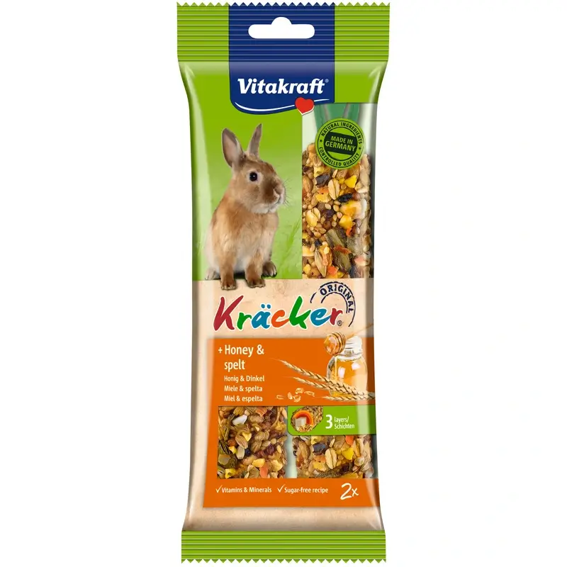 Vitakraft Barritas Conejo Enano Miel 5x2 unidades