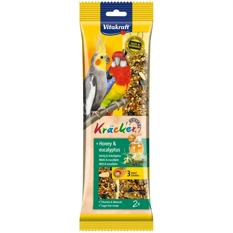 Vitakraft Barritas Loro Australiano Miel 5x2 unidades