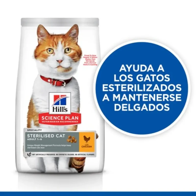 Hill'S Science Plan Adult Sterilized Cat Pollo Pienso para Gatos