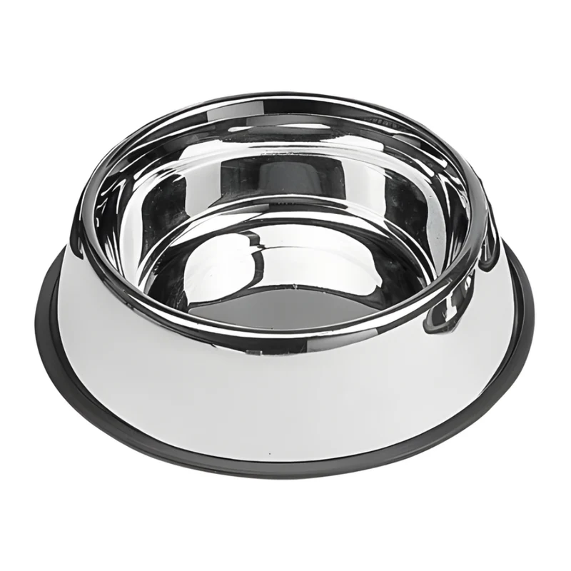 Comedero Acero Inox.Antideslizante 1,8L 29 cm