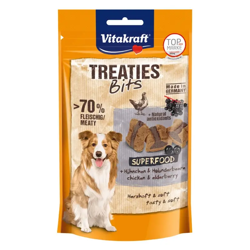 Vitakraft Treaties + Superfood Bayas De Sauco 100 gramos