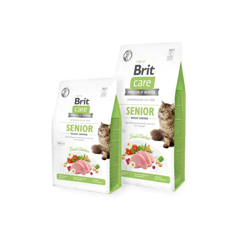 Brit Care Cat Grain Free Senior Weight Control 400 gramos