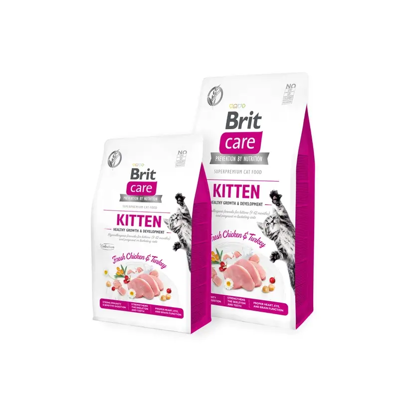 Brit Care Cat Grain Free Kitten Healthy Growth 400 gramos