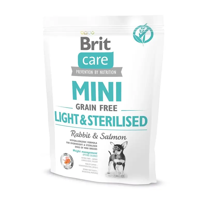 Brit Care Dog Mini Grain Free Light Sterilized 400 gramos