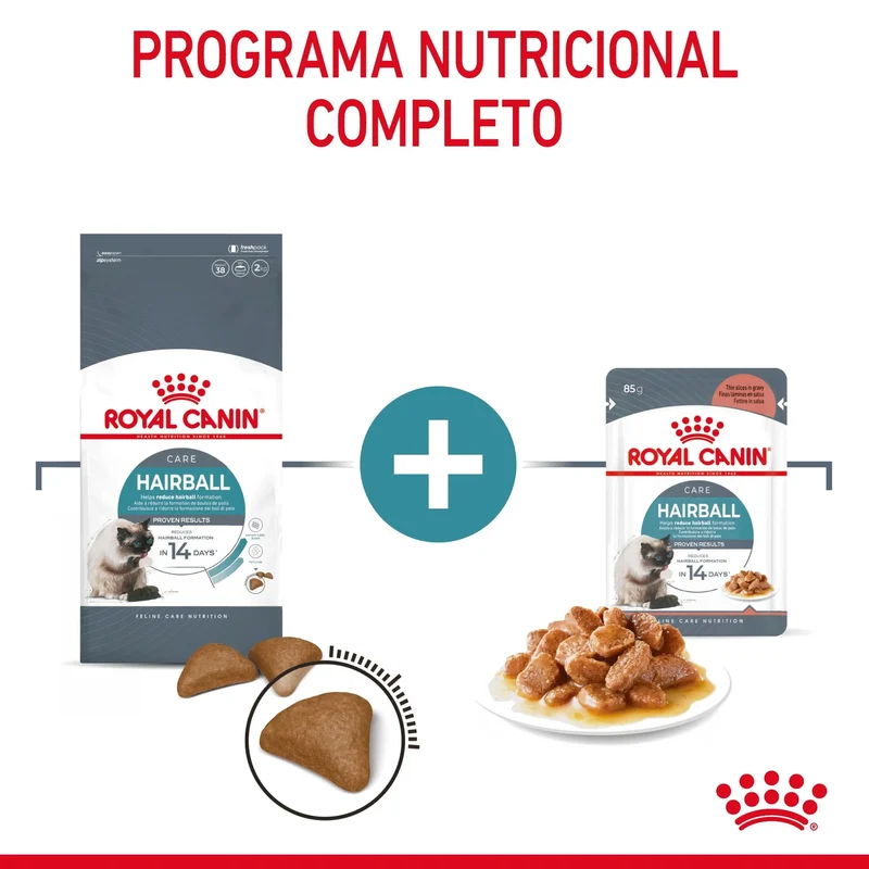 Royal Canin Hairball Care Finas Láminas en Salsa 85 g Húmedo para Gatos