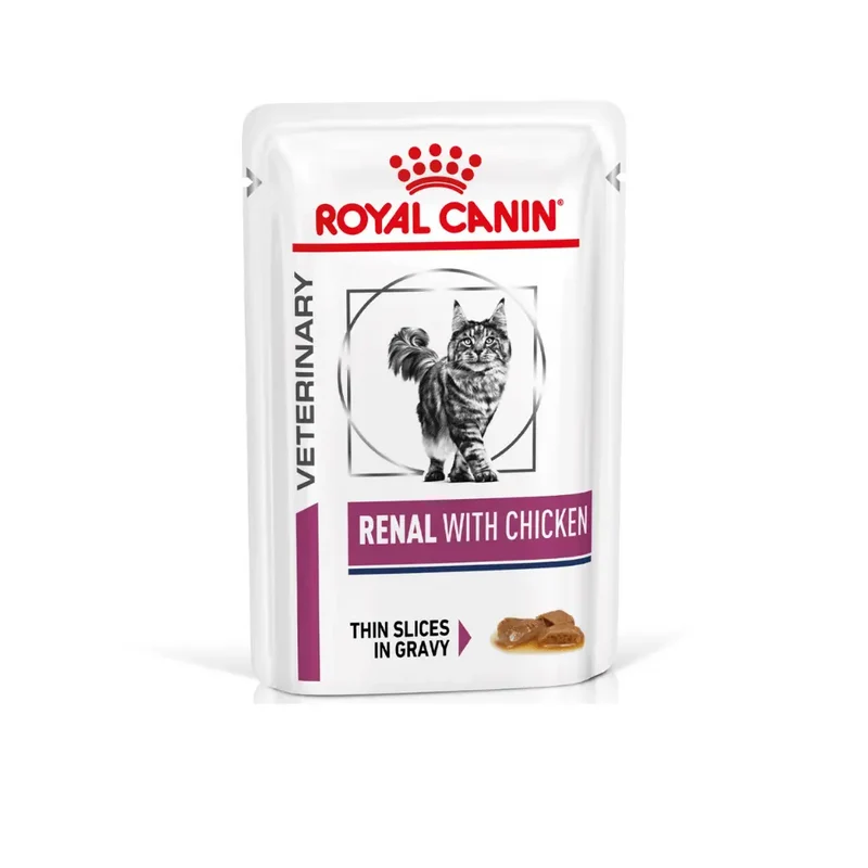 Royal Canin Veterinary Renal con Pollo Sobre 85 g Gato húmedo