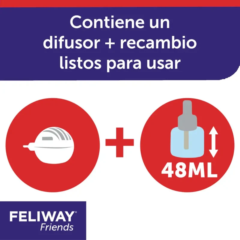 Feliway Friends Difusor+Recambio 48 ml