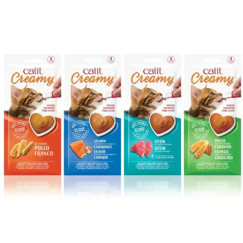 Catit Creamy Snack Pollo Pack 4X10 g