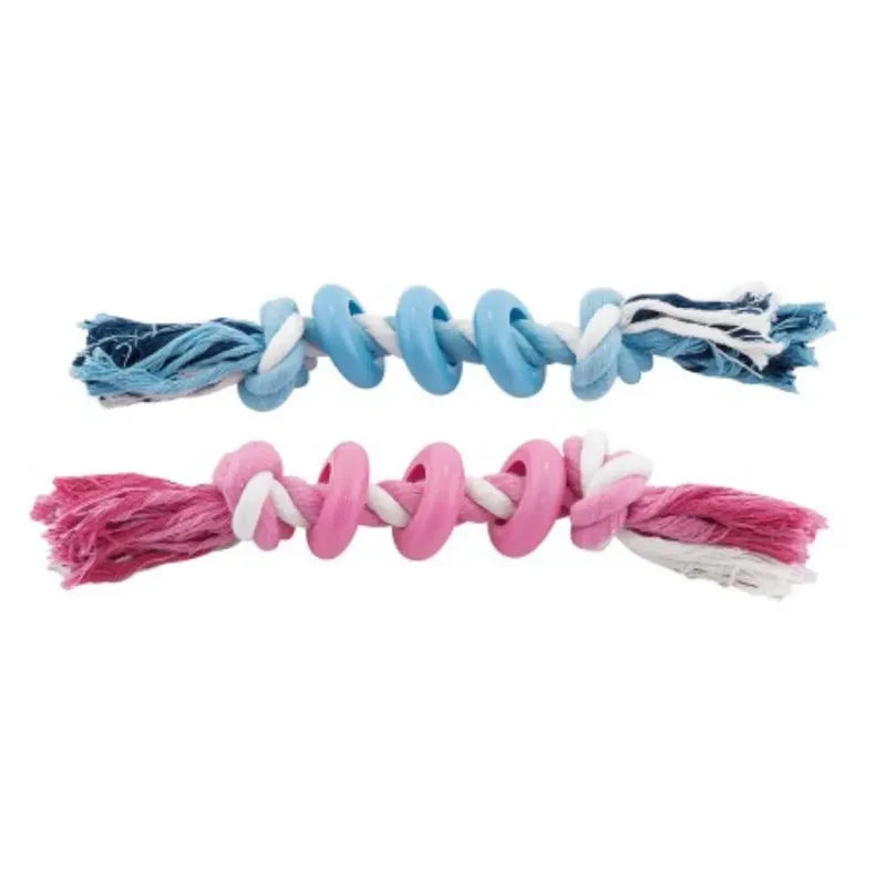 Juguete Perro Aros En Cuerda Bicolor 25 cm