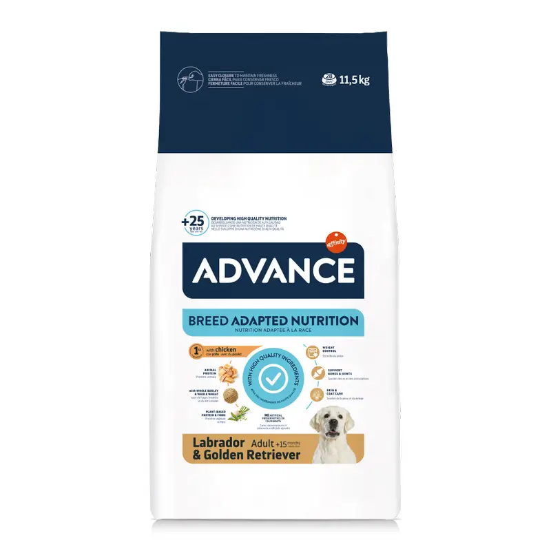 Advance Pienso Para Perros, Medium, Con Pollo, Superpremium, 11,5 kg