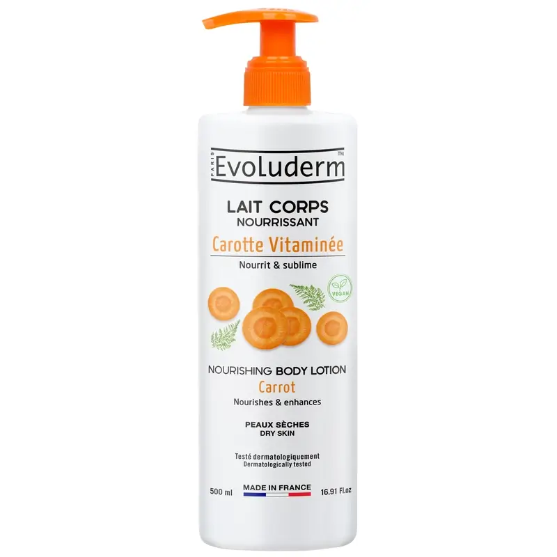 Evoluderm Loción Corporal Zanahoria, 500 ml