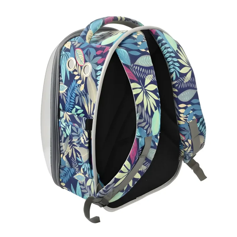 Mochila Para Mascotas Space con Flores 33X26X43 cm