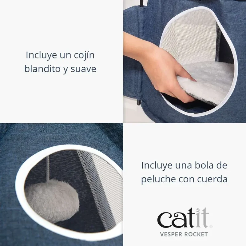 Catit Refugio Vesper Rocket, Azul