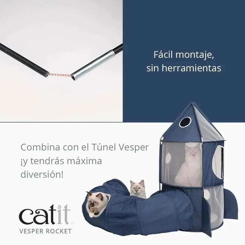 Catit Refugio Vesper Rocket, Azul