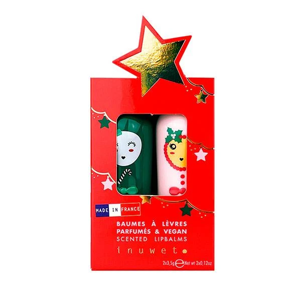 Set 2 Labiales Star Cereza y Caramelo Inuwet