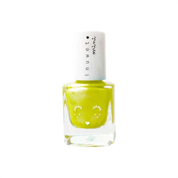 Esmalte Uñas Amarillo Neon - Olor Piña - Base Agua Inuwet