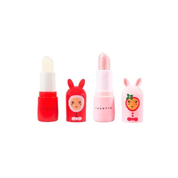 Set 2 Labiales Corona Navidad Mango y Caramelo Inuwet