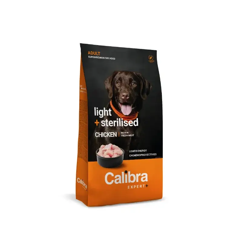 Calibra Dog Expert+ Adult Light & Steril. Pollo Pienso 750G