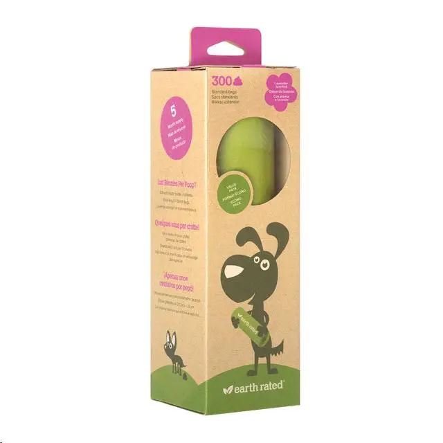 Bolsas Higienicas Reciclables Caja Lavanda 300 uds Earth Rated