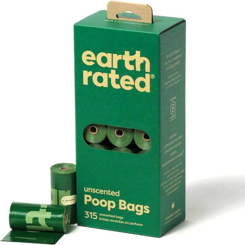 Earth Rated Bolsas Higiénicas Reciclables Sin Aroma Pack Ahorro 315 Bolsas