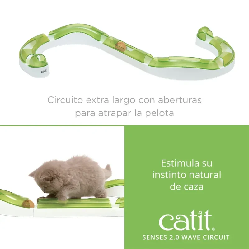 Catit Senses 2.0 Juguete Gato Circuito Wave Mediano