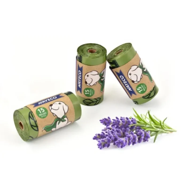 Bolsas Higiénicas Degradable Rollo 15 uds Aroma Lavanda