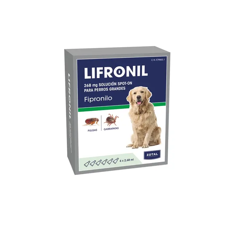 Zotal Lifronil Pipeta Perro Mediano 20 40 kilos 6x268 miligramos