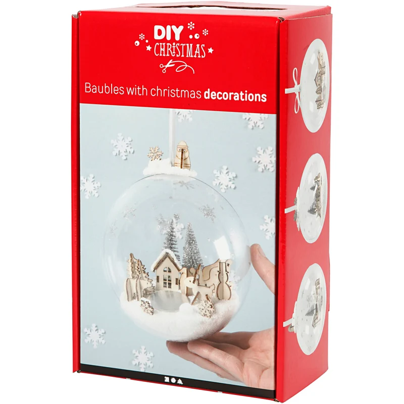 Kit para adorno navideño con decoración interior