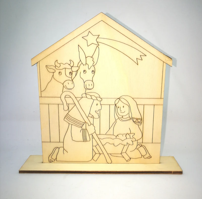 NACIMIENTO CON BASE PRE MARCADO PARA PINTAR