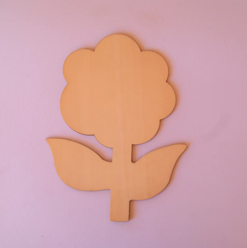 SILUETA ESPEJO FLOR MADERA