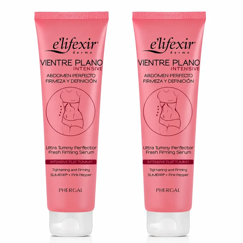 Elifexir Serum Vientre Plano Intensive Reductor Abdomen Reafirmante Quemagrasa 150Ml , pack 2