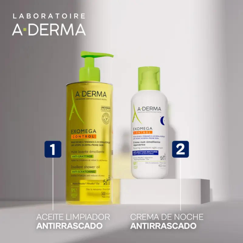 Aderma Exomega Crema De Noche Reparadora Emoliente, 400 Ml
