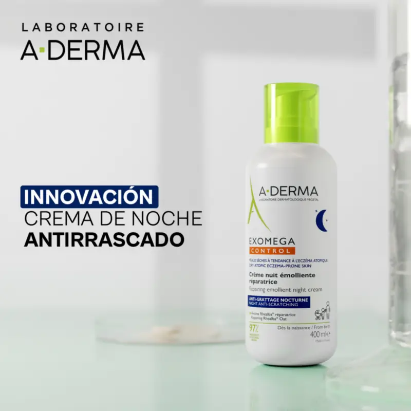 Aderma Exomega Crema De Noche Reparadora Emoliente, 400 Ml