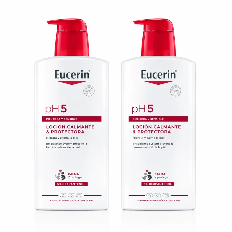 Eucerin Loción Ph5, 1000 Ml , pack 2