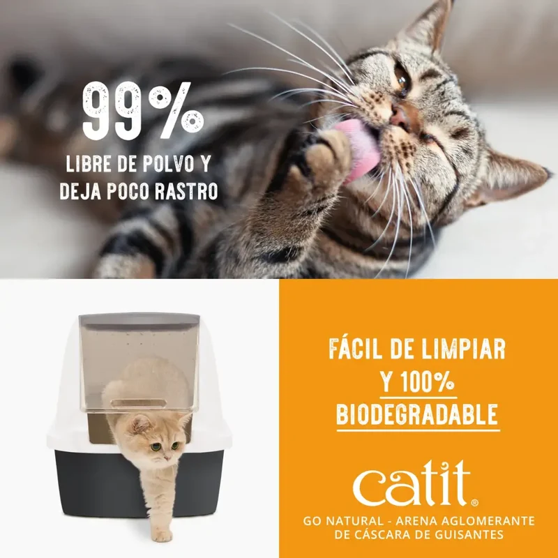 Catit Go Arena Natural Guisante Vainilla 14L 5,6 kg