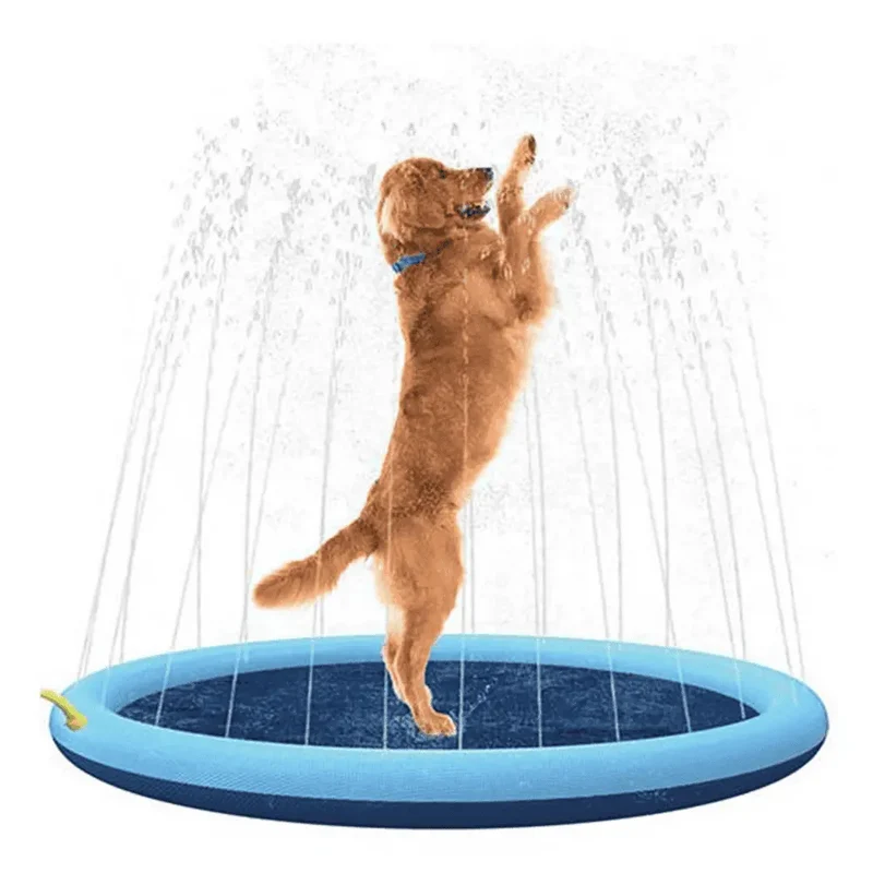 Piscina para Perros Splash Inflable con Chorros Wouapy 150 cm