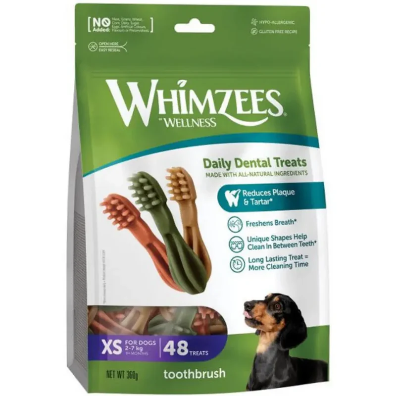 Whimzees Cepillo de Dientes Mix Bolsa 360 g Snack para Perros
