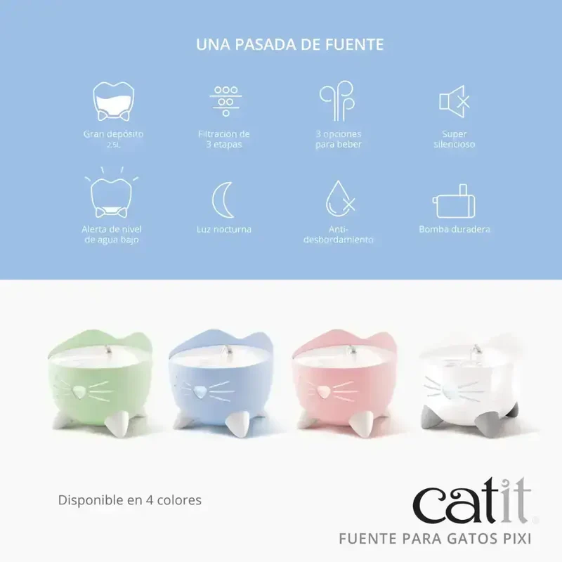 Catit Pixi Fuente Azul, 2,5L