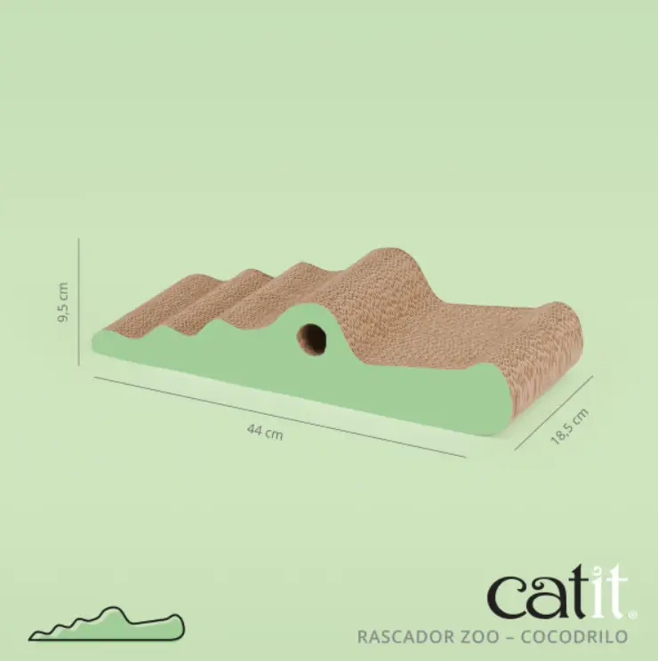 Rascador Catit Zoo Cocodrilo 9,5X18,5X44 cm