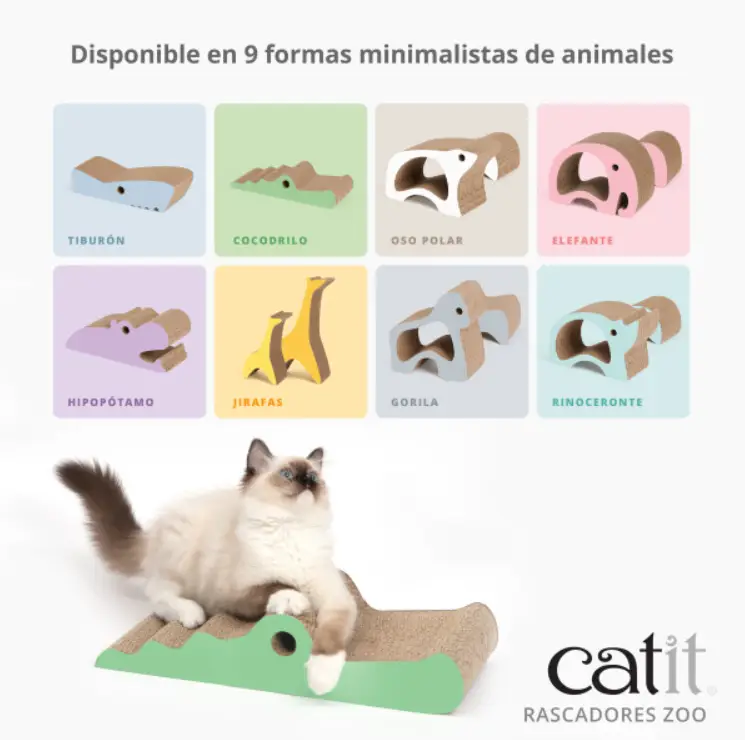 Rascador Catit Zoo Hipopotamo 18,5X18,5X44 cm