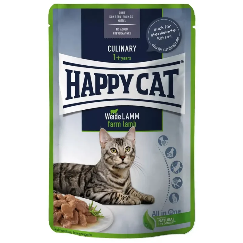 Happy Cat Culinary Meat In Sauce Weidelamm Pouch 85 g