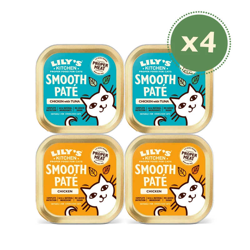 Lily’s Kitchen Smooth Pate Multipack Wet Cat Food 4x85G