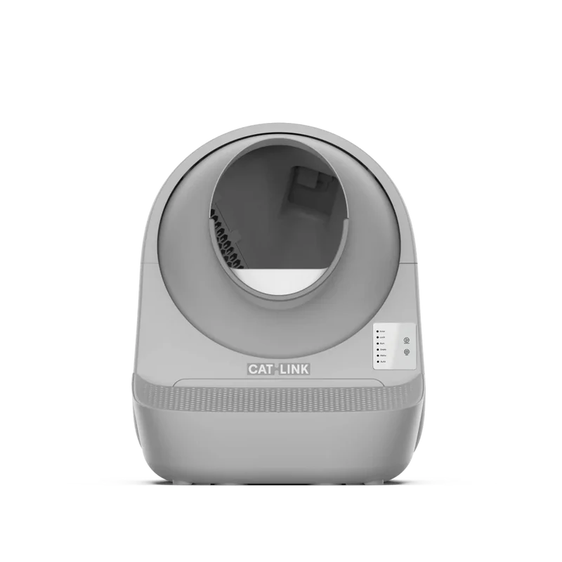 Catlink Scooper Young Pro X AI Self Cleaning With Odour Removal Cat Litter Box 13L 63x62x74cm - Light Grey