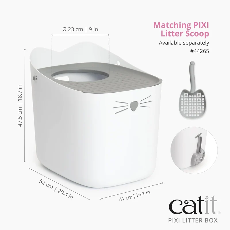 Catit Pixi Anti-Tracking Cat Litter Box 41x52x47.5cm