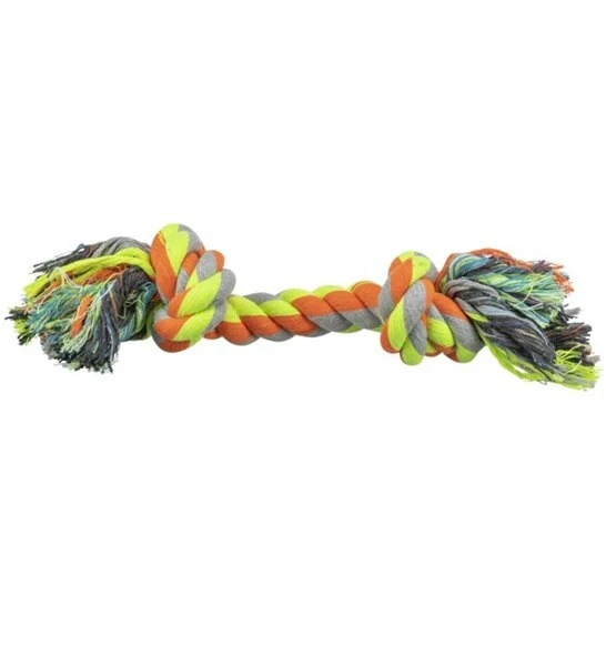 Trixie Denta Fun Playing Rope Bone Tug & Chew Toy for Dogs