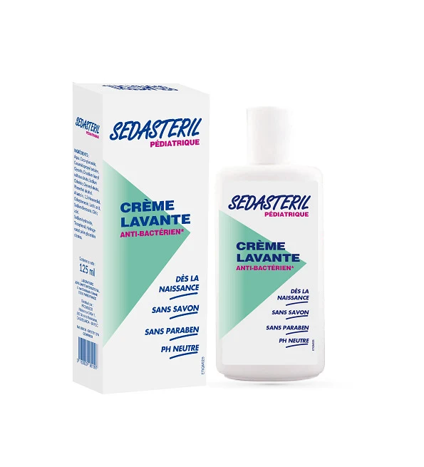 Sedasteril Pédiatrique Crème Lavante Anti-bactérien 250ml